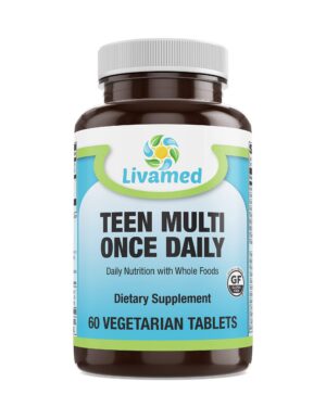 Livamed Food Rich Teen multivitaminico 60 tabletas frente