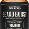 Live Bearded Beard Boost multivitaminas para barba frasco