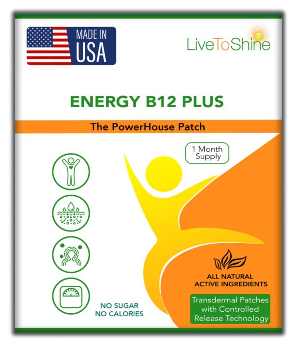 Frente del parche Live To Shine B12 Energy Plus
