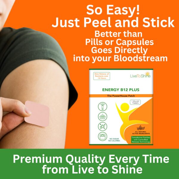 Parche aplicado en la piel