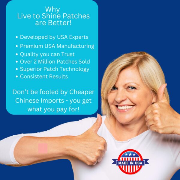 Parche de magnesio aplicado a la piel