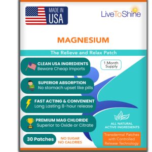 Parche de magnesio Live To Shine frente
