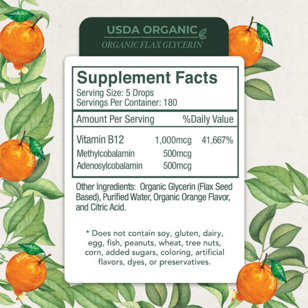 Version 1.0.0 Etiqueta Live Wise Naturals B12 líquida