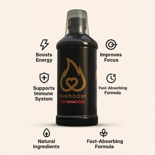 Uso diario del suplemento líquido LIVEBOOST