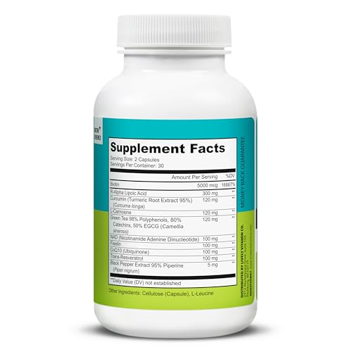 Etiqueta con biotina y ácido lipoico