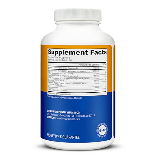 Etiqueta frontal LIVELY VITAMIN CO Less Cholest