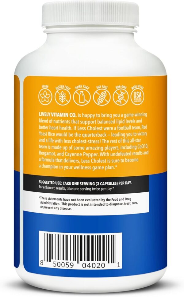 Etiqueta de ingredientes LIVELY VITAMIN CO