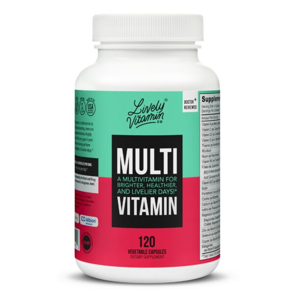 LIVELY VITAMIN CO multivitamínico cápsulas cerradas frasco