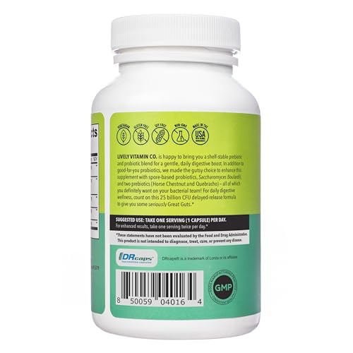 Lively Vitamin Co probióticos cápsulas en presentación