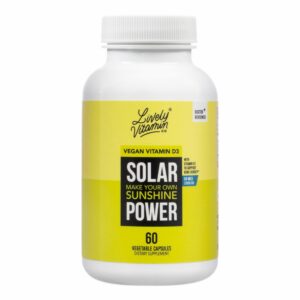 Version 1.0.0 Lively Vitamin Co Solar Power Vitamina D3 2000 IU envase frontal