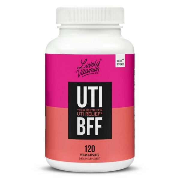 Version 1.0.0 LIVELY VITAMIN CO UTI BFF suplemento salud urinaria 120 cápsulas