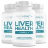 Frente de la etiqueta Liver Health 3 frascos