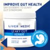Version 1.0.0 Etiqueta de Liver Medic Leaky Gut Repair