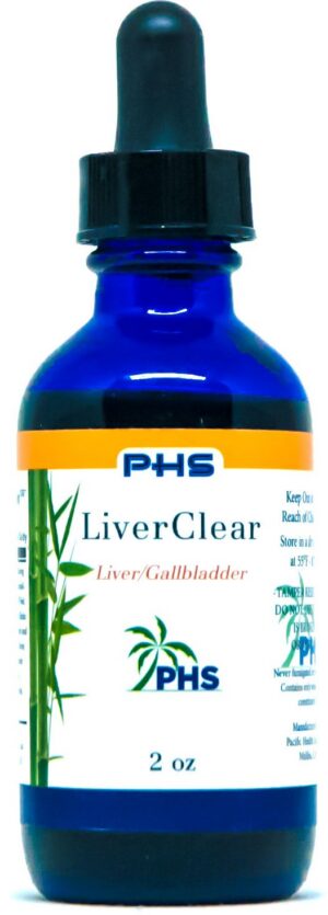 Frente del envase LiverClear 2 oz