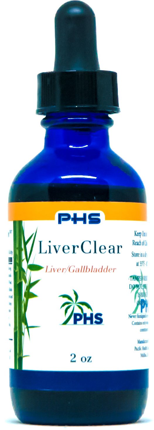 Frente del envase LiverClear 2 oz