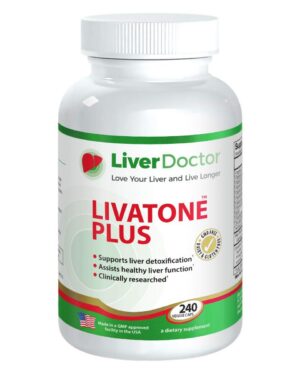 Livatone Plus cápsulas detox hígado con cardo mariano 240 cápsulas