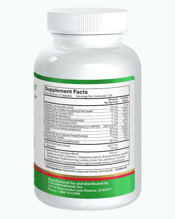 Livatone Plus detox para hígado y vesícula con antioxidantes