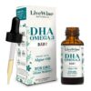 Frasco de LiveWise Naturals DHA Omega-3 Gotas