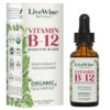 LiveWise Naturals gotas vitamina b12 líquida vegana orgánica
