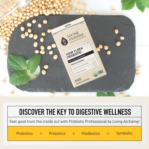 Living Alchemy cápsulas probióticas para digestión saludable