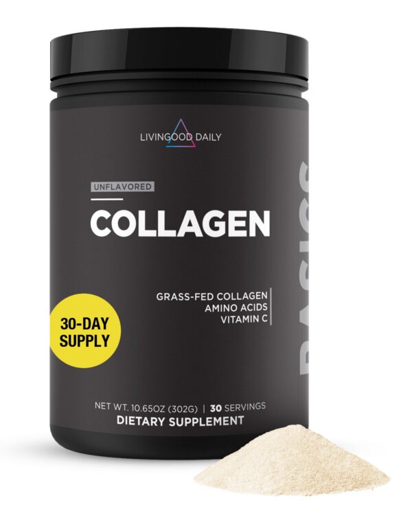 Frasco de Livingood Daily colágeno en polvo sin sabor