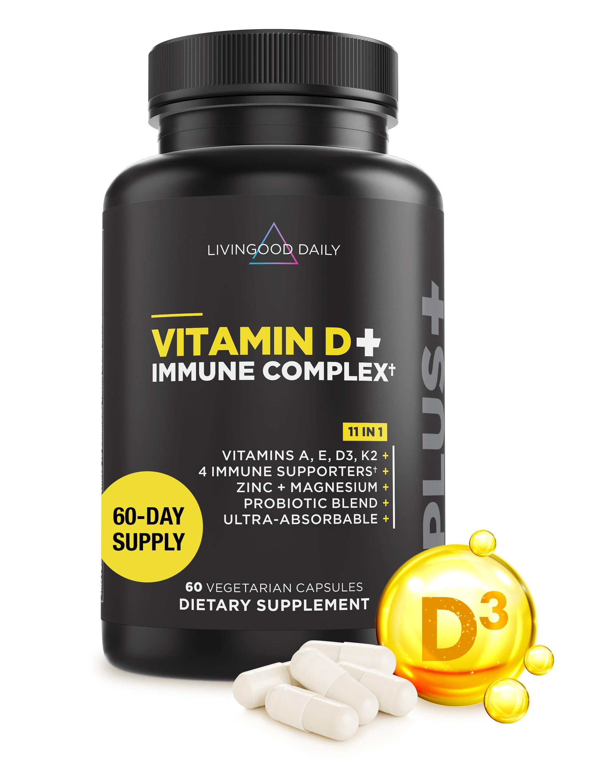 Livingood Daily Vitamin D3 + Immune Complex