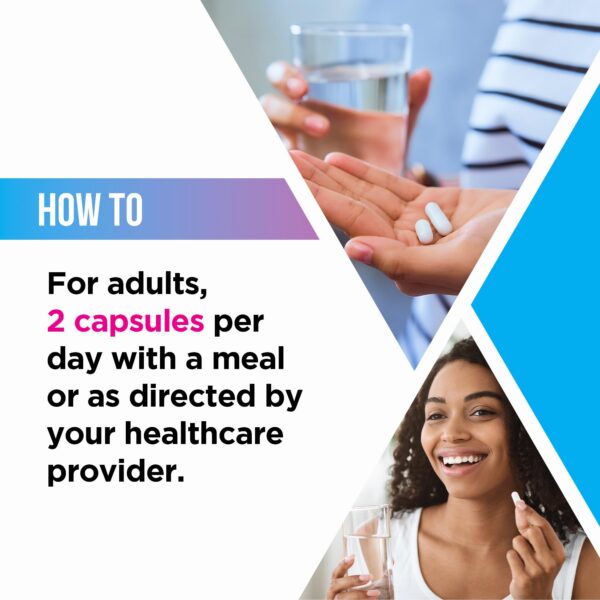 Cápsulas y envase en primer plano