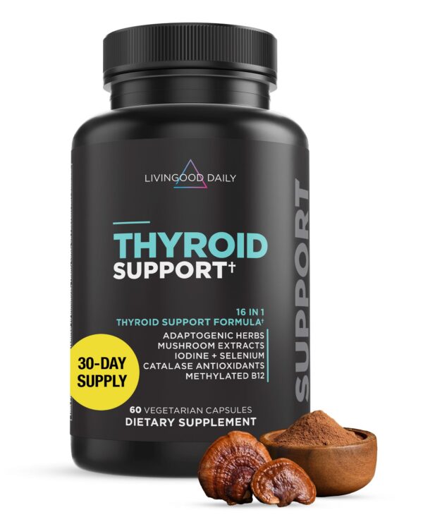 Frente del envase Livingood Daily Thyroid Support