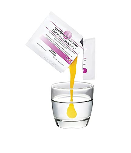Detalle de sobres de Glutathione Liposomal