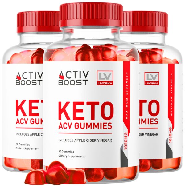 LIVORKA ActivBoost Keto Gummies paquete de 3 con 180 gomitas