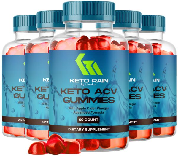 LIVORKA Keto Rain Gummies botella frontal