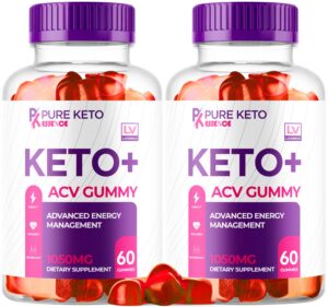 Frente del envase Pure Keto Essence Gummies ACV