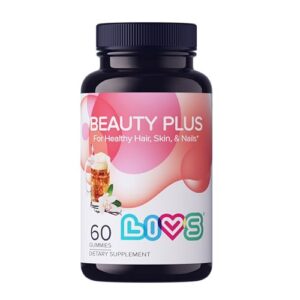 Version 1.0.0 LIVS Beauty Plus gominolas biotina 5000mcg sabor soda cremosa