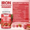 Livs Iron Gummies sabor fresa gomitas