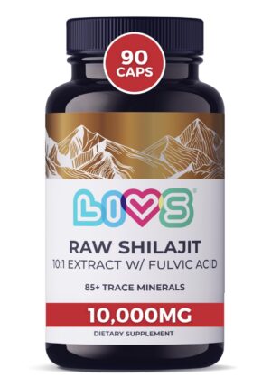 Frontal de la caja LIVS Shilajit Cápsulas