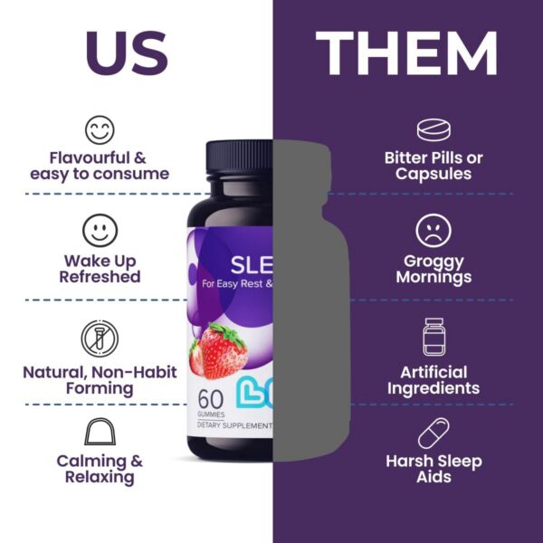 Gomitas de fresa LIVS Sleep Gummies