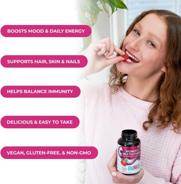 Frasco de gomitas LIVS para mujeres