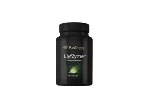 LiyfZyme Plant Based Digestive Enzyme Supplement frasco
