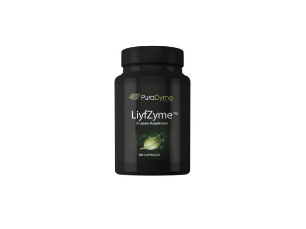 LiyfZyme Plant Based Digestive Enzyme Supplement frasco