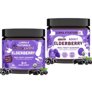 Llama Naturals gomitas de saúco orgánico apoyo inmunológico