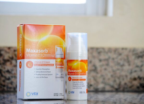 Loción vitamina D3 absorción máxima Vita Sciences piel seca y escamosa