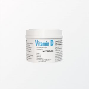 Gomitas LOCRED con Ashwagandha y Vitamina D, sabor frutos rojos