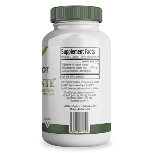 Cápsulas veganas Citrus Bergamot Logic Nutra