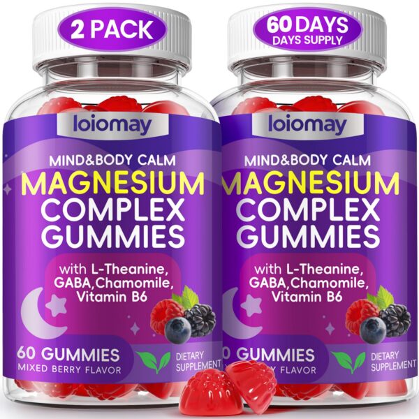 Version 1.0.0 Gomitas magnesio glycinato loiomay - envase frontal