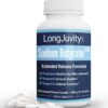Frente de LongJuvity Sodium Butyrate 300 mg
