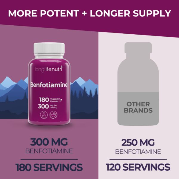 detalle frasco suplemento benfotiamina longlifenutri