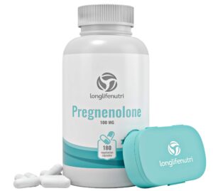 Version 1.0.0 LongLifeNutri Pregnenolona 100mg 180 cápsulas vegetales botella
