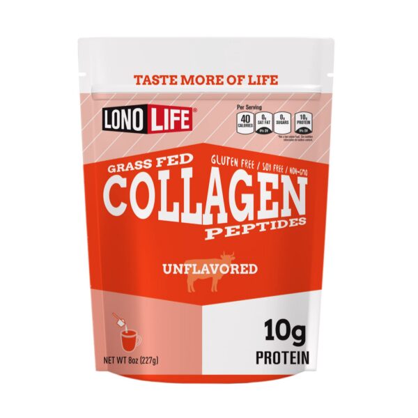 LonoLife Collagen Peptides frente al envase