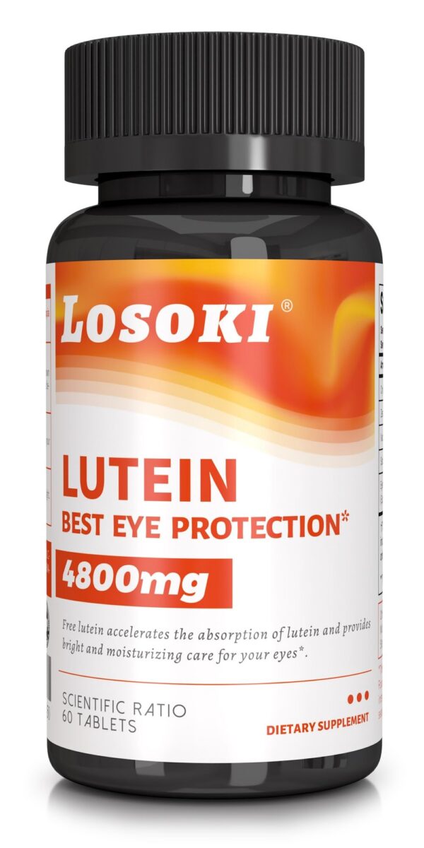 Losoki luteína 60 tabletas frasco frontal