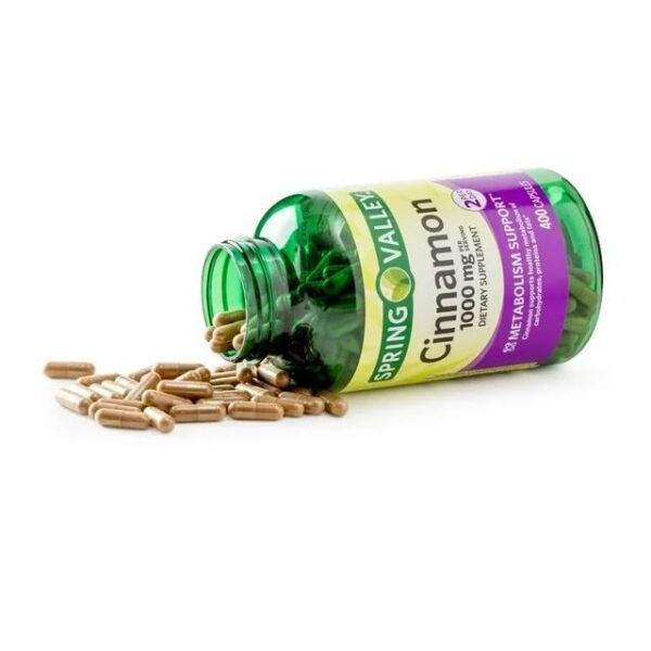 Version 1.0.0 Lote de cápsulas vegetarianas suplemento canela Spring Valley